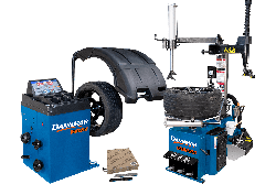 DB-70 wheel balancer and DT-50A tire changer package deal with tape weights